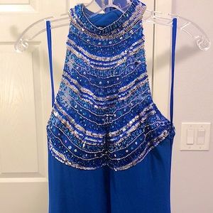 Blue prom dress